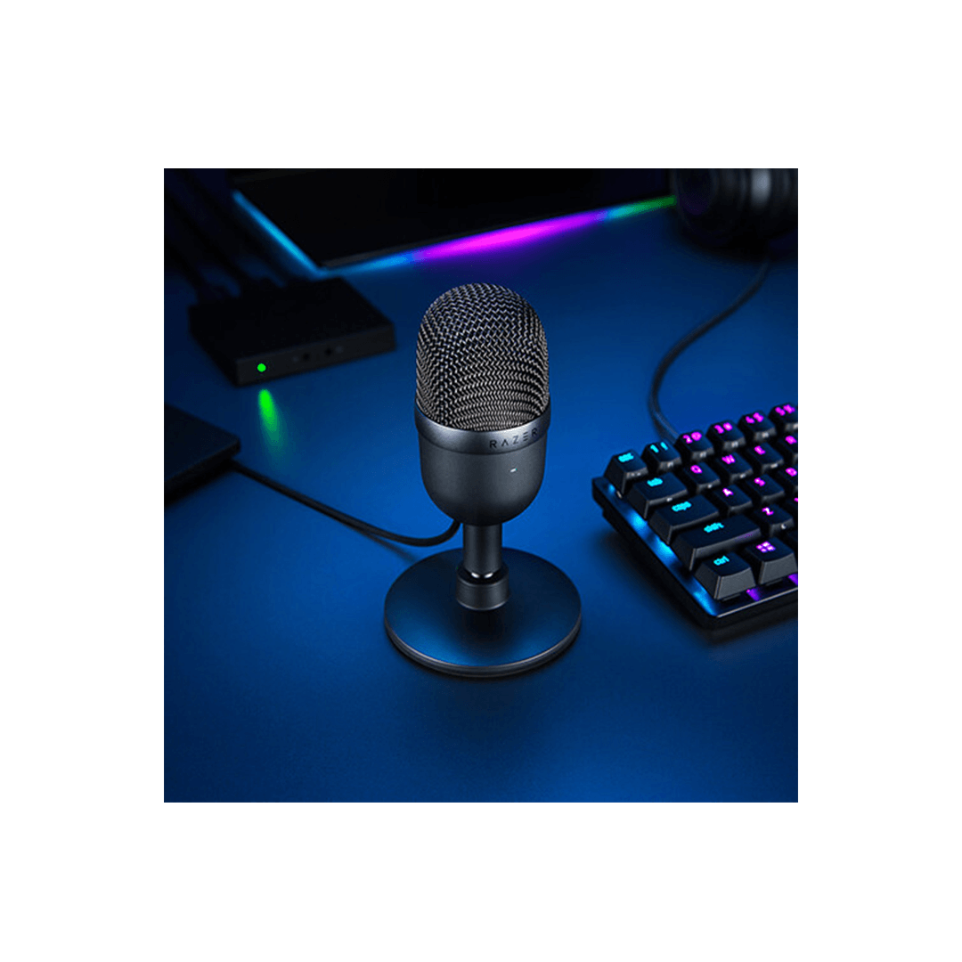 Razer Seiren Mini USB Condenser Microphone - Classic Black in Qatar Razer Seiren Mini USB Condenser Microphone - Classic Black in Qatar